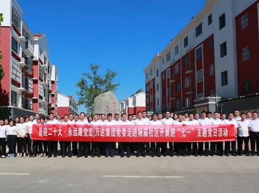 喜迎二十大 永远跟党走 | 万达集团党委走进杨庙社区开展迎“七一”主题党日活动